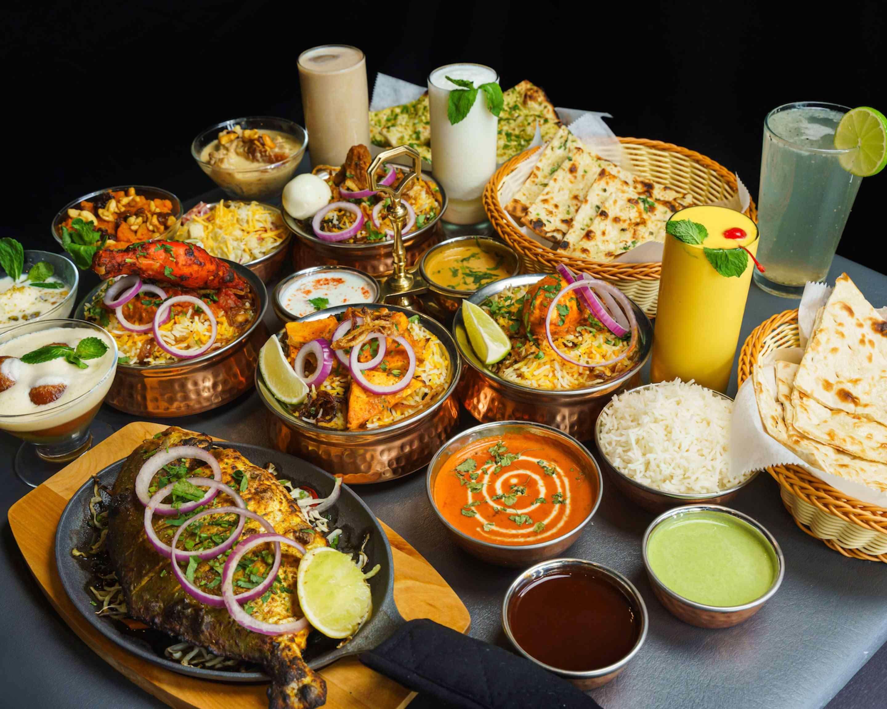 Traditional Indian biryani