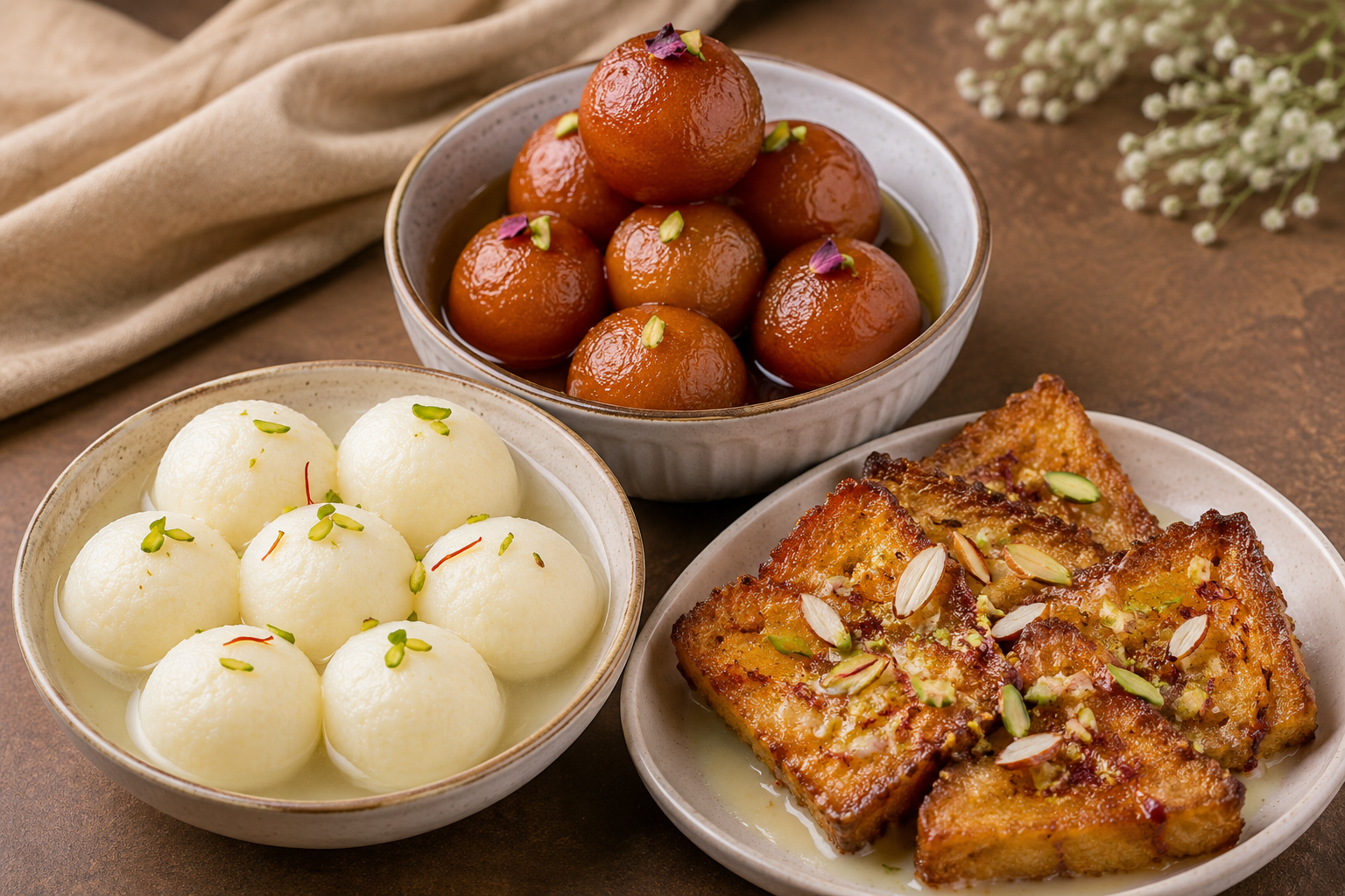 Indian restaurant desserts